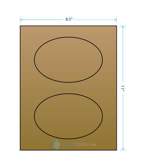 6" x 4" - 2 up - Brown Kraft