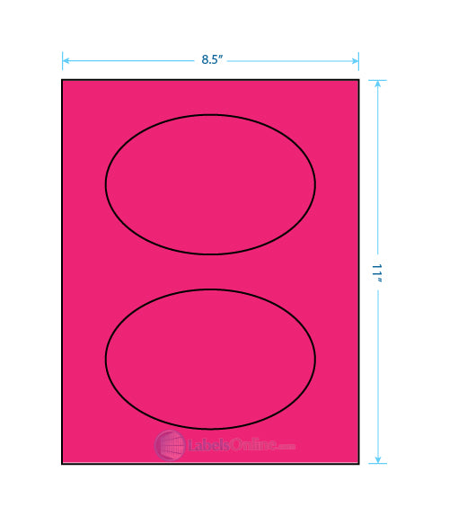 6" x 4" - 2 up - Fluorescent Pink