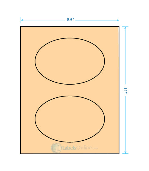 6" x 4" - 2 up - Pastel Orange