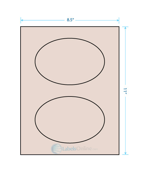 6" x 4" - 2 up - Pastel Tan