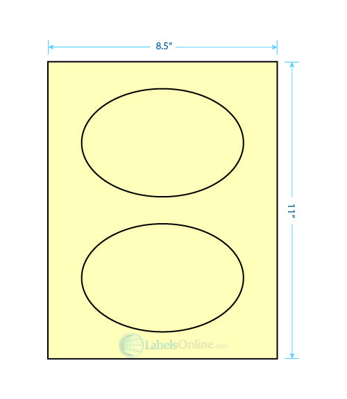 6" x 4" - 2 up - Pastel Yellow