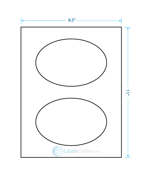 6" x 4" - 2 up - White Polyester
