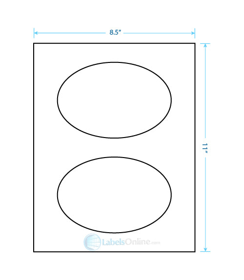 6" x 4" - 2 up - White Vinyl Drum