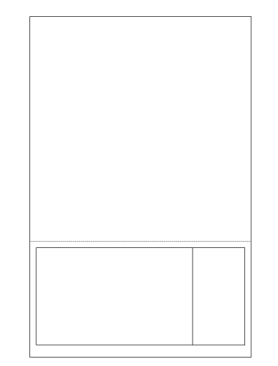 6" x 4" & 2" x 4" Integrated Labels; 2 up (1,500 sheets/case) - 8.5" x 14" sheet size