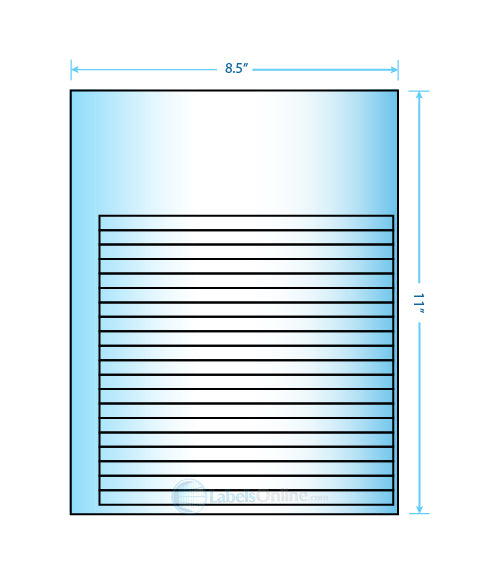 7.625" x .375" - 20 up - Premium Photo Gloss (Inkjet)