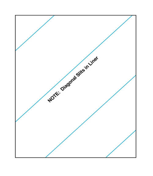 8 1/2" x 11" Laser/Inkjet Labels - Diagonal Liner Slit; 1 up; 100 sheets/case - Standard White Matte