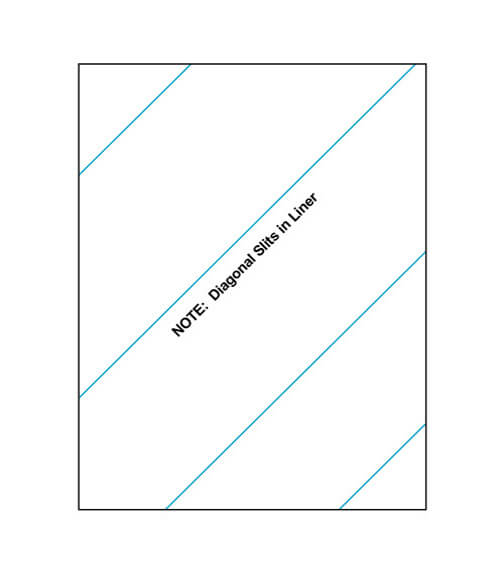 8 1/2" x 11" Laser/Inkjet Labels - Diagonal Liner Slit; 1 up; 250 sheets/case - Standard White Matte