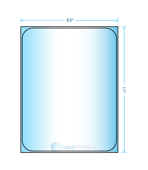 8.25" x 10.75" - 1 up - Mid Gloss (Laser)
