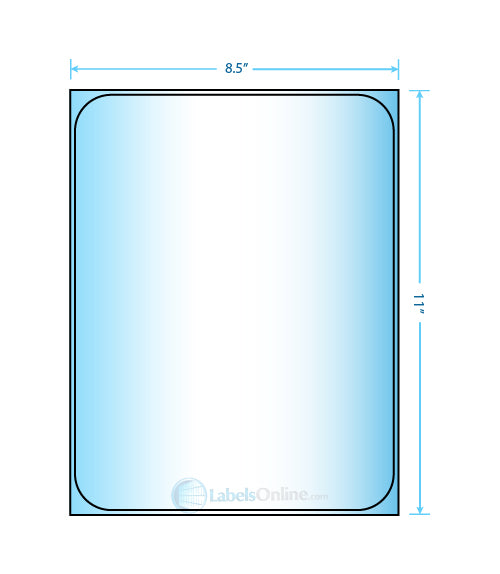 8.25" x 10.75" - 1 up - Premium High Gloss (Laser)