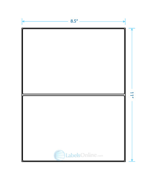 8.375" x 5.375" - 2 up - Crystal Clear