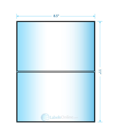 8.375" x 5.375" - 2 up - High Gloss