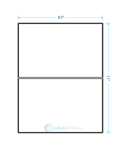 8.375" x 5.375" - 2 up - Matte Litho