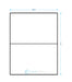 8.4375" x 5.4531" Barcode Labels - 2 up - Standard White Matte
