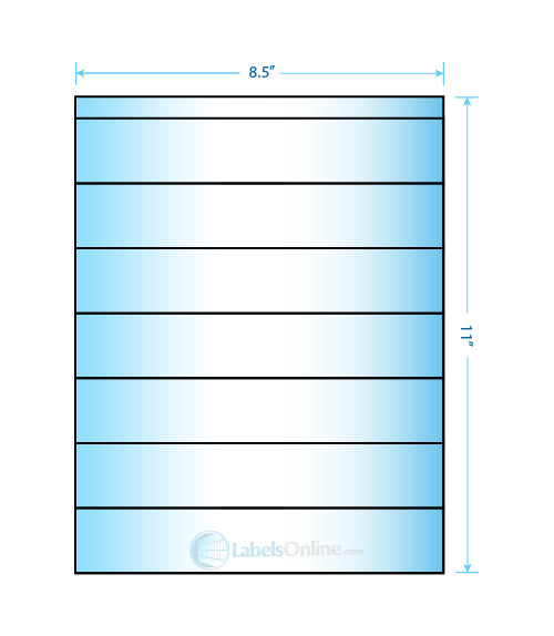 8.5" x 1.5" - 7 up - Mid Gloss