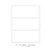8" x 3.5" round-corner sheet labels, 3 per 8.5" x 11" sheet, white matte