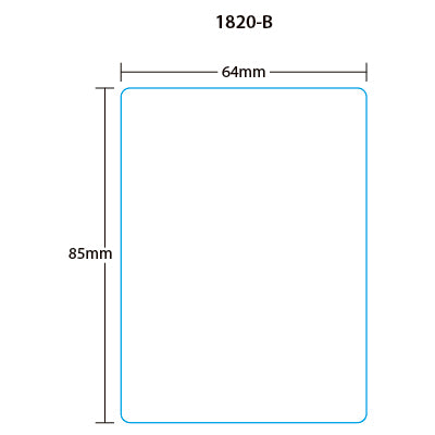 Ishida (64mm x 85mm) AC-Series, BC-3000, Astra UPC - Blank