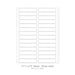 3.5" x 0.75" round-corner sheet labels, 28 per 8.5" x 11" sheet, white matte