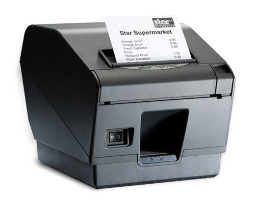 Star Micronics TSP743IID-24 Gry, Thermal, Printer, Cutter, Serial, Gray, Requires Power Supply # 30781870