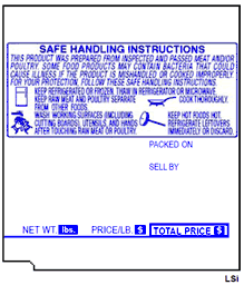 TEC (57mm x 63.5mm) SL-9000 UPC, Safe Handling Scale Labels (7200 labels/case)