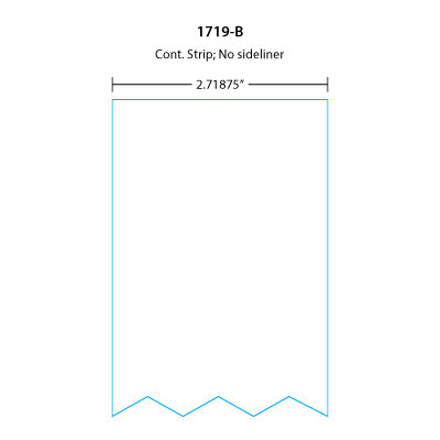Toledo (2.71875" x 1,020") 325/8425/UCST Continuous Strip No Side Liner - Blank