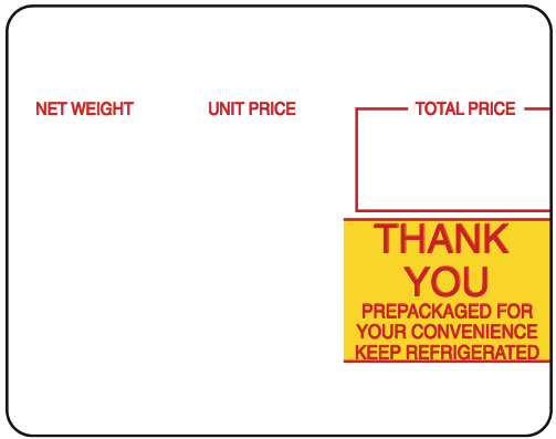 Mettler Toledo 315; 317 2.1" UL (2.625" x 2.073") Scale Labels (20,000 labels/case)